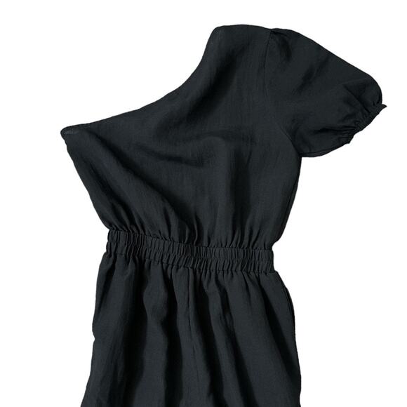 MVN the Label Black Lancey One Shoulder Dressy Jumpsuit 4 - Picture 6 of 10